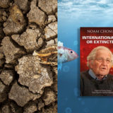 Noam Chomsky: Internationalism or Extinction. Routledge 2019. (Background: Shutterstock)